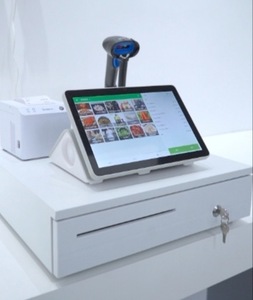 Terminal de point de vente Android avec écran tactile de 10,1 pouces, système de caisse enregistreuse avec tiroir-caisse et lecteur de codes-barres pour les caisses de vente au détail - Product Image 1