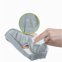 Masseur oculaire intelligent avec pression d'air et thérapie thermique, musique intégrée, appareil de soin des yeux pliable à 180° pour soulager la fatigue, OEM