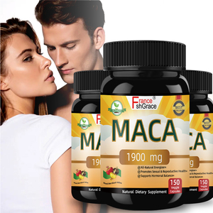 Cápsulas de polvo de raíz de maca negra premium de 1900 mg, pastillas para agrandar el pene, apoyo al equilibrio hormonal, suplemento de extracto de raíz de maca - Product Image 6