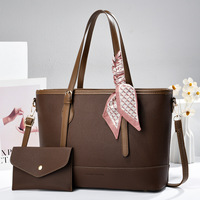 Juego de 2 Bolsos Grandes con Pañuelo, Bolsos de Mano con Cartera, 1 Juego de Bolsos de Hombro para Oficina, Bolsos para Mujer