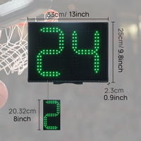 Temporizador de Tiro Ganxin Portátil y Programable de 12/14/30/99 Segundos con LED, Reloj de 24 Segundos para Cancha de Baloncesto