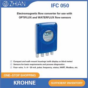 KROHNE OPTIFLUX 1050 DN80 Sensor de Flujo Magnético de 4-20 mA para Agua, Aguas Residuales, Productos Químicos, Procesos, con Abrazadera - Product Image 3