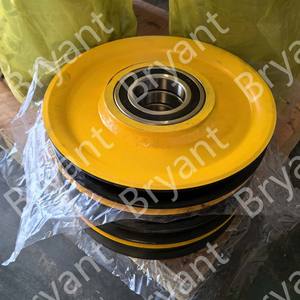 Pièces de machines de construction : Accessoires pour foreuses rotatives – Poulie de treuil à câble en acier - Product Image 5