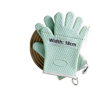 Gants <span class=keywords><strong>de</strong></span> four en silicone confortables résistants aux hautes températures avec <span class=keywords><strong>protection</strong></span> à cinq couches pour la <span class=keywords><strong>cuisson</strong></span> standard en cuisine - Product Image 6