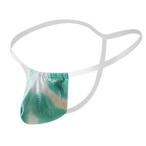 Usine directement vente brillant simili cuir hommes tongs et g cordes coloré <span class=keywords><strong>drôle</strong></span> sous-vêtements pour hommes - Product Image 1