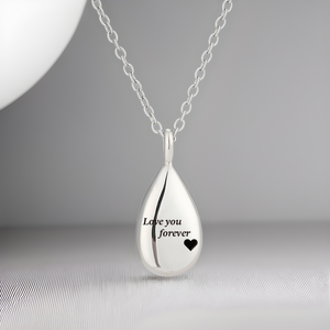 Kalung Abu Hewan Peliharaan Cinta Abadi dengan Ukiran Kutipan Perhiasan Kenangan - Product Image 4