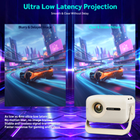 Projecteur intelligent LCD A300, prix d'usine, Android 14, H723, WiFi, BT, 1080P, 400 ANSI, 8K, mise en miroir sans fil de l'écran, projecteur de cinéma maison
