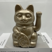 Cadeau de conception moderne en forme de chat chanceux de 15 cm pour la décoration de la maison