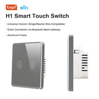 Pour les interrupteurs muraux intelligents Tuya TYSH standard UE compatibles Google Alexa et Zigbee 10A max. Réseau WiFi actuel