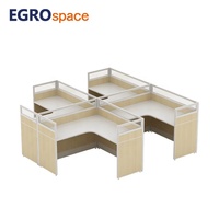 EGROspace Cloison de bureau personnalisée, Poste de travail, Tables de centre d'appels, Cloison de bureau en bois
