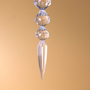 קישוטי חג המולד קישוטי שלג פתית שקופה פרונגים יהלומים גלידות תליה קישוטים תלויים - Product Image 5