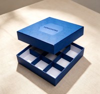Boîtes d'emballage en carton biodégradable et recyclable pour chocolat, boîtes cadeaux en papier avec logo personnalisé imprimé, boîtes à collation, boîtes à lait réutilisables