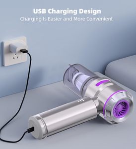 <span class=keywords><strong>Aspirateur</strong></span> à main USB rechargeable pour la maison avec une puissance d'<span class=keywords><strong>aspiration</strong></span> élevée de 16000PA, double usage humide/sec pour voiture et maison - Product Image 5