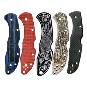 공장 맞춤형 스파이더 코나이프 매닉스 2 delica Para 2 3 샤먼 티타늄 <span class=keywords><strong>G10</strong></span> 탄소 섬유 알루미늄 목재 나이프 핸들 스케일 - Product Image 1