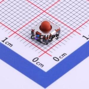 SKSUBBE010 Tactile Switch SMD Switch Single Pole Single Throw Round Button 5N Vertical Mount - Product Image 1