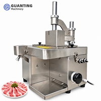 Trancheuse à viande commerciale automatique pour bœuf frais, mouton, porc, agneau, épaisseur réglable de 0 à 15 mm, équipement de découpe de viande