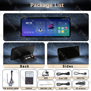 Pantalla Grande Estéreo con GPS Integrado de 12.3 Pulgadas para <span class=keywords><strong>Hummer</strong></span> H3 2005-2010, Carplay, Android Auto, USB, Interfaz de Audio de Alta Resolución para el Tablero - Product Image 4