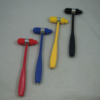 Marteau réflexe de diagnostic nerveux en caoutchouc de type allemand, à alimentation manuelle, haute qualité, pour diagnostic coloratif et neurologique