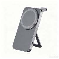 Pad Pengisian Daya Nirkabel Cepat 15W Input Tipe-C PD Logo Kustom OEM ODM Smartphone yang Mendukung CE FCC ROHS Mikrofon Pintar