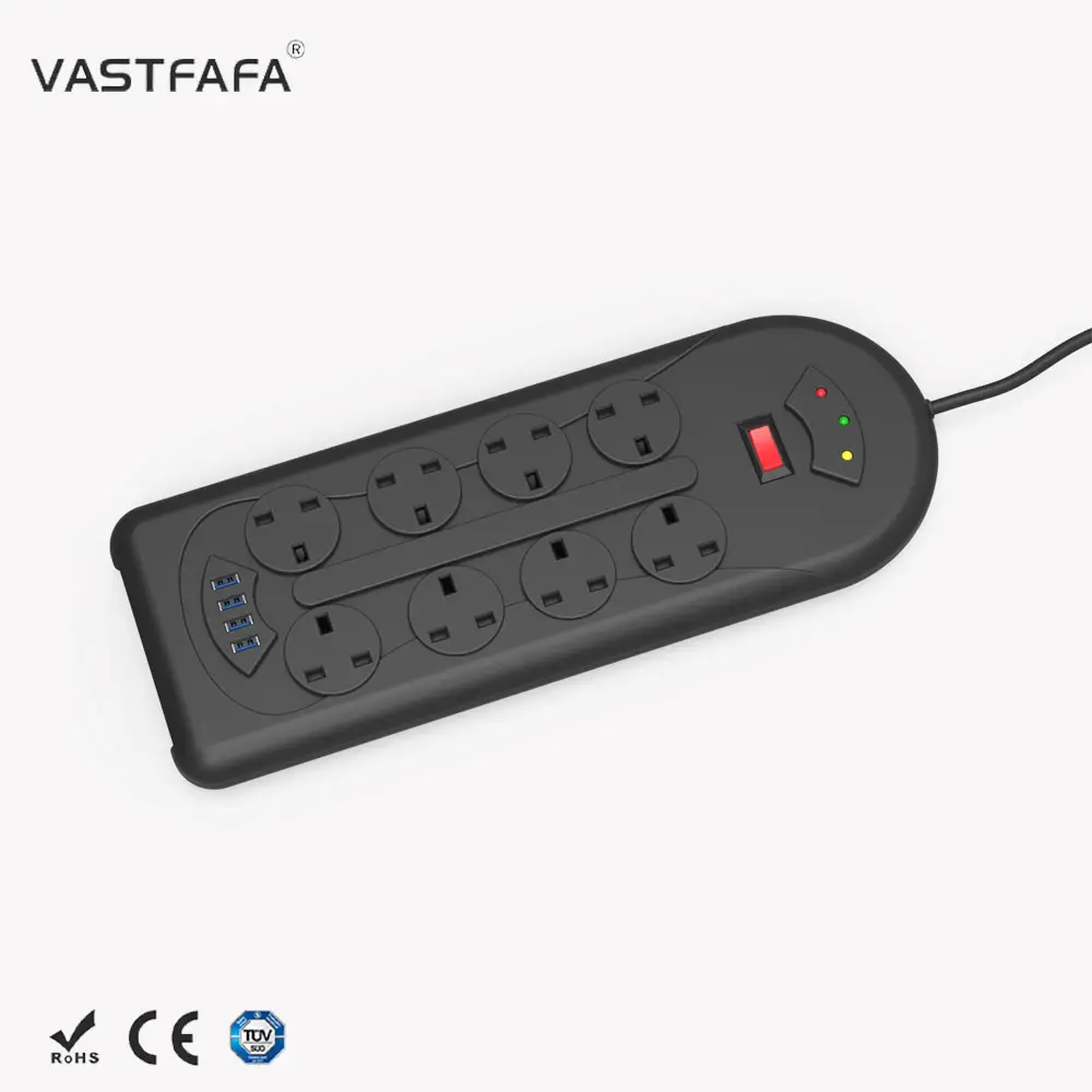 Vastfafa-Dispositivo de protección contra sobretensiones, enchufe industrial seguro para el hogar