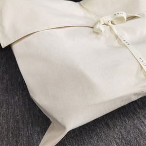 Chuanghua Custom Logo Silk Screen Organic Natural Cotton Muslin <b>Bags</b> Double Pouch Canvas Envelope <b>Bag</b> <b>Dust</b> <b>Bag</b> for Handbag Shoe - Product Image 4