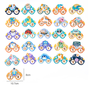 Juguete de Madera para Deletrear <span class=keywords><strong>Palabras</strong></span> <span class=keywords><strong>con</strong></span> <span class=keywords><strong>Letras</strong></span> del Alfabeto, Juego de Construcción de <span class=keywords><strong>Palabras</strong></span> <span class=keywords><strong>con</strong></span> Tren, Juguete Educativo de Aprendizaje del Inglés para Niños de 3 a 6 Años - Product Image 6