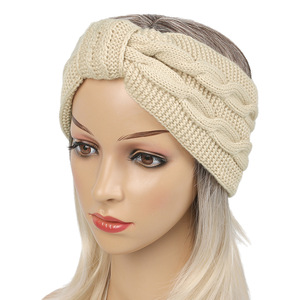Diadema <span class=keywords><strong>el</strong></span>ástica suave <span class=keywords><strong>de</strong></span> punto <span class=keywords><strong>para</strong></span> invierno <span class=keywords><strong>para</strong></span> mujer, diadema con forro <span class=keywords><strong>de</strong></span> <span class=keywords><strong>lana</strong></span> y piel, diademas gruesas y <span class=keywords><strong>el</strong></span>ásticas <span class=keywords><strong>para</strong></span> calentar las orejas, venta al por mayor - Product Image 3