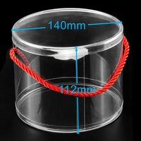 Boîte cylindrique en plastique transparent pour grossistes, boîtes rondes en PET, PVC, PP, emballage en tube pour bonbons, chocolat, biscuits