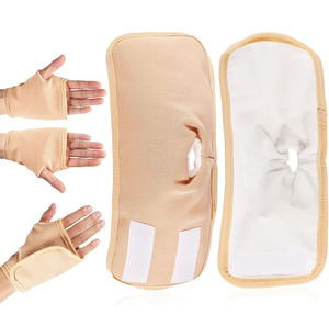แผ่นประคบน้ำมันละหุ่งแบบใช้ซ้ำได้สำหรับมือและข้อมือ พร้อมสายรัดปรับได้ ป้องกันการรั่วซึม บรรเทาอาการอักเสบในอุโมงค์ข้อมือ - Product Image 3