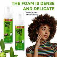 Mousse Coiffante Définition Boucles à l'Huile d'Olive pour Cheveux Frisés Anti-Frisottis Hydratante – Kit Mousse Coiffante Marque Privée