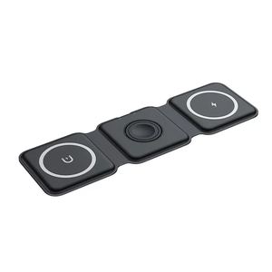 Chargeur sans fil magnétique pliable 15w 3 en 1 Station de charge de voyage 3 en 1 pour <span class=keywords><strong>Apple</strong></span> Watch Airpods <span class=keywords><strong>Iphone</strong></span> <span class=keywords><strong>Apple</strong></span> - Product Image 4