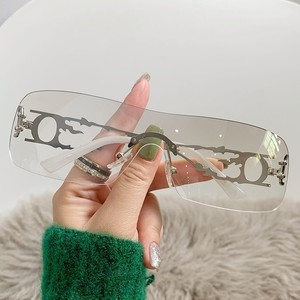 Gafas de Sol Rectangulares Sin Montura, Protección UV400, Unisex, Moda para Adultos - Product Image 1