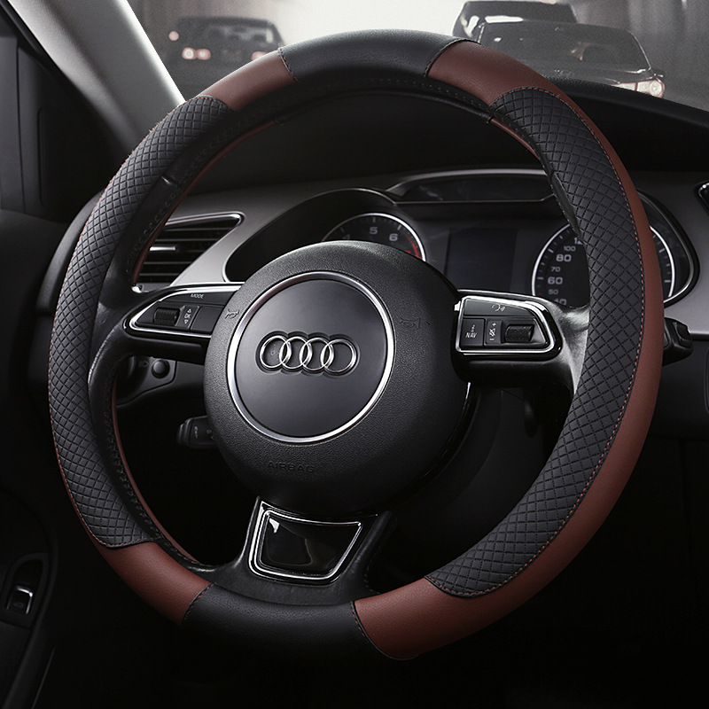 HZH SW0010 Universal Luxury Steering Wheel Cover - All Seasons Car Handle Cover