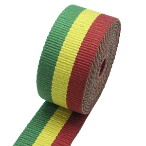 Intercolored terylene cotton fabric webbing Cotton tape polyester ready-made products belt webbing for pets and luggage