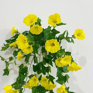 65cm Morning Glory Fleur Artificielle Décoration Murale Maison Tenture Murale <span class=keywords><strong>Chloris</strong></span> pour la Saint Valentin et le Nouvel An - Product Image 6