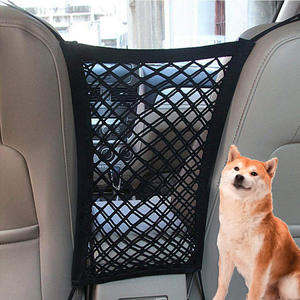 Organisateur de <span class=keywords><strong>voiture</strong></span> portable avec <span class=keywords><strong>filet</strong></span> de rangement en maille, barrière réglable durable pour animaux de compagnie, accessoire barrière pour <span class=keywords><strong>chien</strong></span> entre les sièges des voitures - Product Image 1