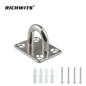 RICHWITS Plaque carrée en acier inoxydable pour bateau, quincaillerie marine, support de fixation pour ventilateur de plafond, sac de sable, luminaire - Product Image 4