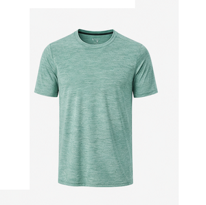 เสื้อยืดออกกำลังกายผู้ชายแบบ OEM ผ้าเฮเธอร์เนื้อนุ่มพิเศษ ระบายอากาศได้ดี เหมาะสำหรับวิ่งและฟิตเนส จากเวียดนาม - Product Image 1