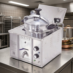 Friteuse électrique commerciale Kingbetter 3KW en acier inoxydable 304 16L, friteuse à pression de comptoir, certifiée CE/FLGB, garantie 5 ans - Product Image 4