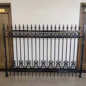 Valla de jardín de acero negro de alta calidad-Valla de jardín negra de altura y ancho personalizable Valla DE SEGURIDAD negra para área residencial - Product Image 1