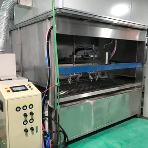 High efficiency automatic spray painting production line for flat products