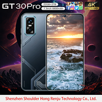 GT30 22G+2TB Android 16 7.3 pouces 2026 Dernier Smartphone 5G Processeur Rapide Longue Autonomie Écran IPS Mémoire Flash En Stock