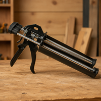 Pistola de calafateo comercial de 310 ml, sin goteo, cuerpo de aluminio, para trabajos de decoración, herramienta práctica para cartuchos