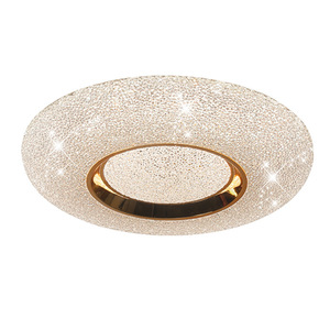 Plafonnier moderne à double anneau LED blanc et or pour véranda, vente chaude - Product Image 3