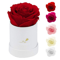 Mariage personnalisé impression ronde rose fleur boîte d'emballage