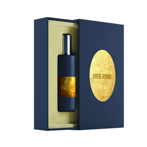 Boîtes rigides en papier de luxe avec logo personnalisé, boîtes à parfum coulissantes, boîte cadeau cosmétique, insert pour pot, revêtement UV, emballage - Product Image 1