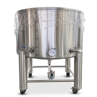 Système de fabrication de kombucha 100L en acier inoxydable pour thé, scoby et sucre, équipement de brassage, cuve de fermentation à ouverture supérieure avec CE PED