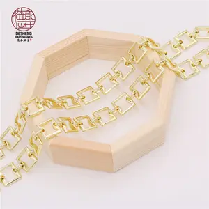 Classic style fashion square chain elegant and noble luggage chain Optional dog buckle with cross bag replacement chain