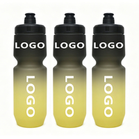 Bouteille d'eau en plastique écologique de 550-1000 ml, type à presser, souple, anti-corrosion, pour le cyclisme, la gym, les voyages, avec couvercle