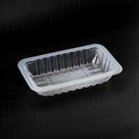 Plateau alimentaire en plastique Kingstar, plateau alimentaire biodégradable, plateau en PP